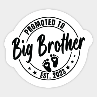 Promoted To Big Brother Est 2023 Sticker